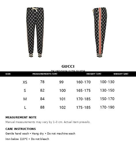 Gucci GG Monogram Jogger Pants with Web Stripe