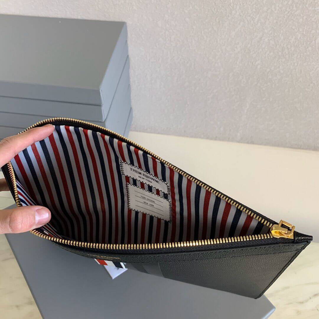 Thom Browne Top-grade cowhide clutch