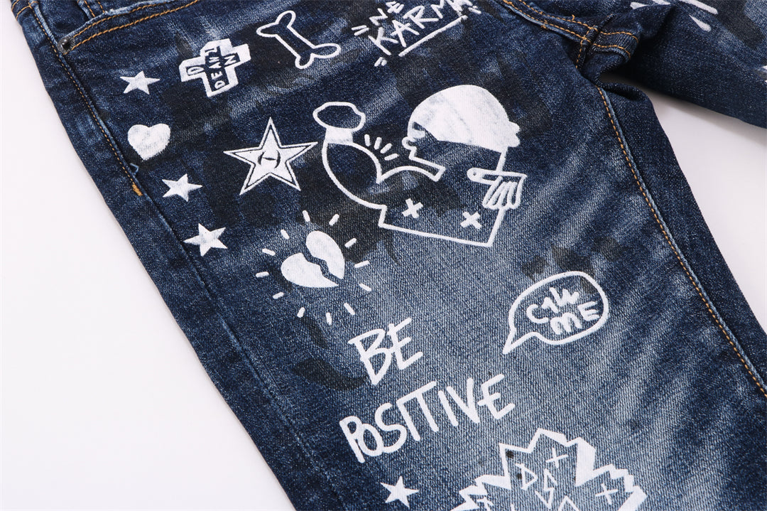 dsquared2 New Man Graffiti Jeans