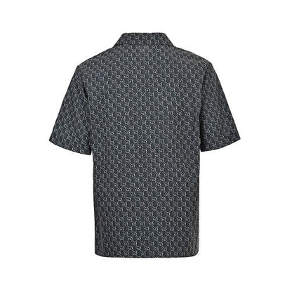 Gucci GG Monogram All-Over Print Camp Collar Shirt