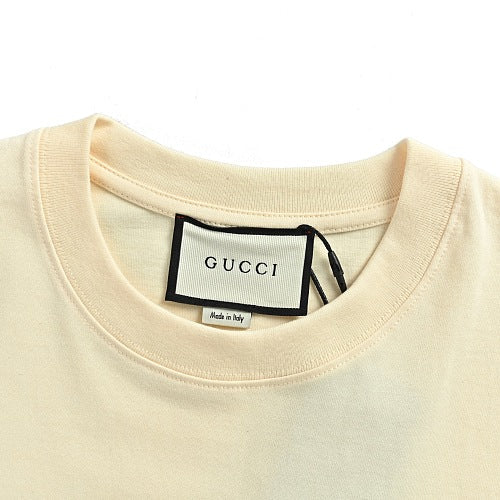 Gucci x Stitch 'Smart Boy' Graphic T-Shirt — Cream
