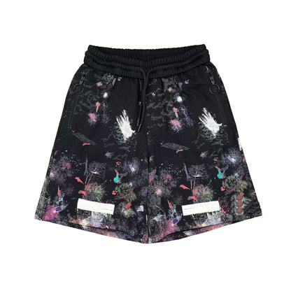 Off-White  Starry sky inkjet shorts#9