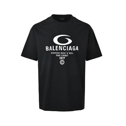 Balenciaga Cotton T-Shirt with Glass Fibre Trim