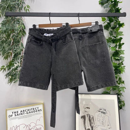Off-White  Lettering denim shorts#27
