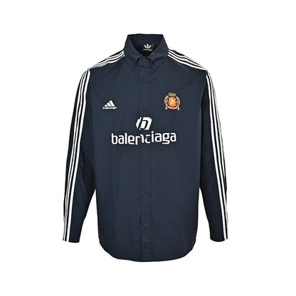 Balenciaga x adidas Navy Long-Sleeve Football Shirt