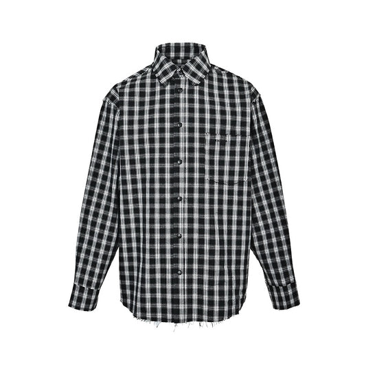 Balenciaga Cotton Shirt with Glass Fiber Trim
