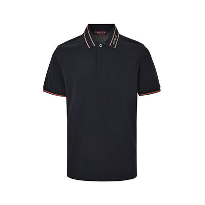 Gucci Stripe-Tipped Polo Shirt