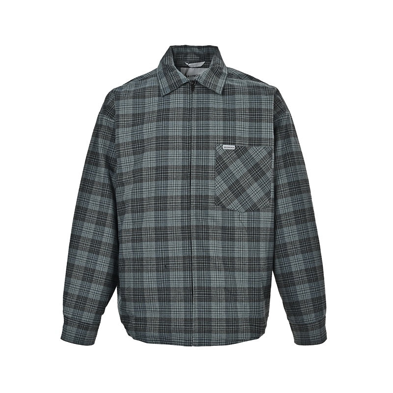Balenciaga Glass-Fibre Trim Cotton Shirt