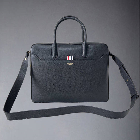 Thom Browne Top-grade cowhide briefcase
