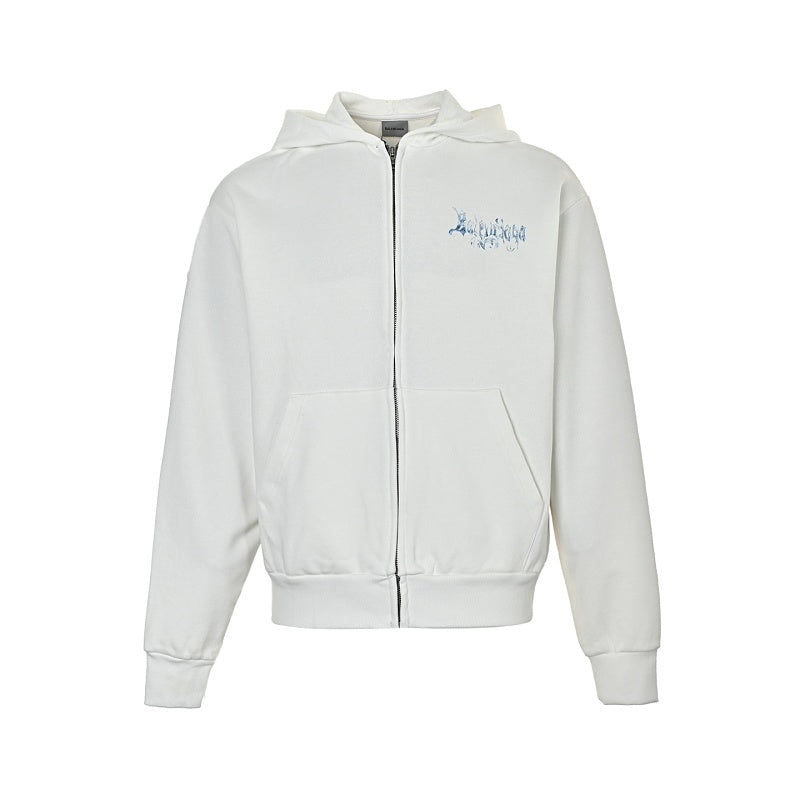 Balenciaga Graphic Print Cotton Hoodie