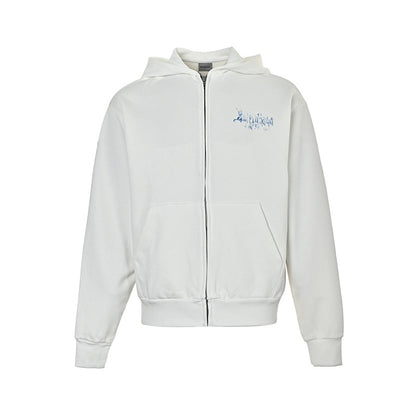 Balenciaga Graphic Print Cotton Hoodie