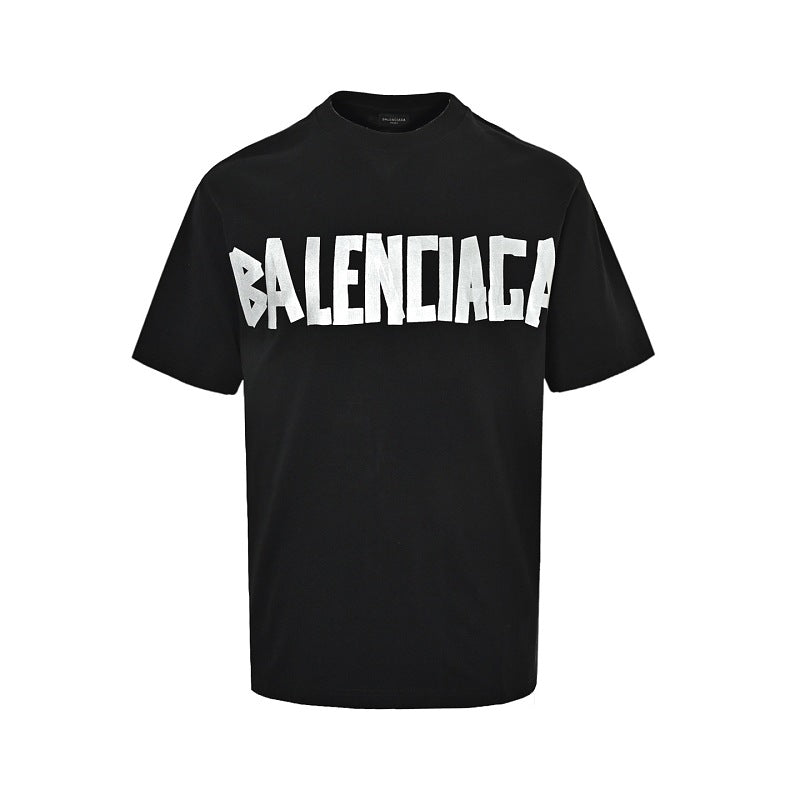 Balenciaga Cotton T-Shirt with Glass-Fibre Trim
