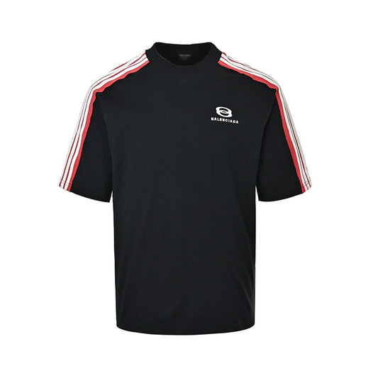 Balenciaga Cotton Crewneck T-Shirt in White & Black - Style 02