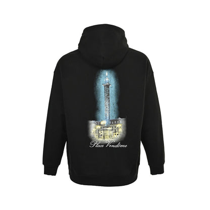 Balenciaga Graphic Print Cotton Hoodie