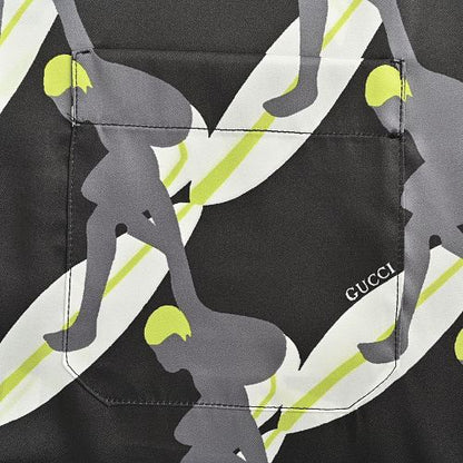Gucci Abstract Camo Print Short-Sleeve Camp Collar Shirt