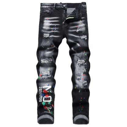 dsquared2 Hole 2024ss Black Jeans