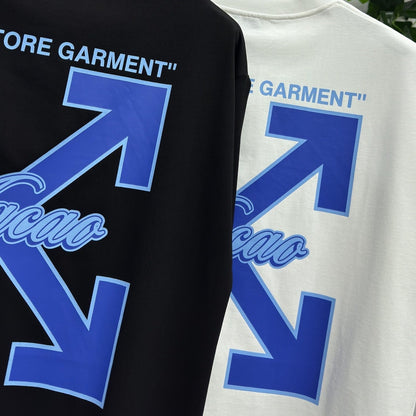 OFF-White  Arrow Logo Cotton T-shirt#27