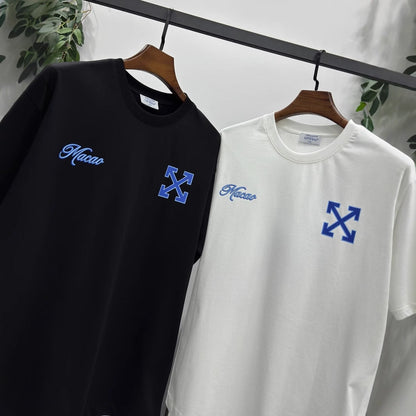 OFF-White  Arrow Logo Cotton T-shirt#27