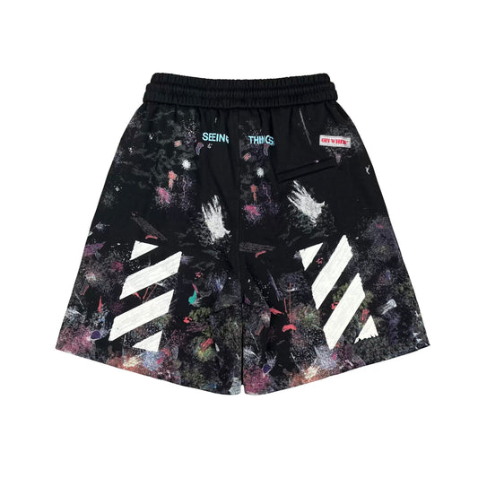 Off-White  Starry sky inkjet shorts#9