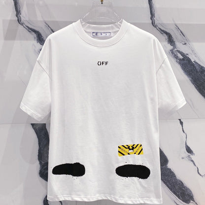 OFF-White  Arrow Logo Cotton T-shirt#31