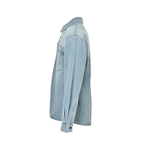Balenciaga Cotton Shirt - Glass Fibre Trim Button-Up