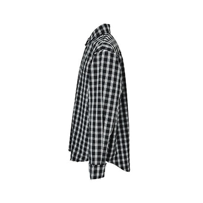 Balenciaga Cotton Shirt with Glass Fiber Trim