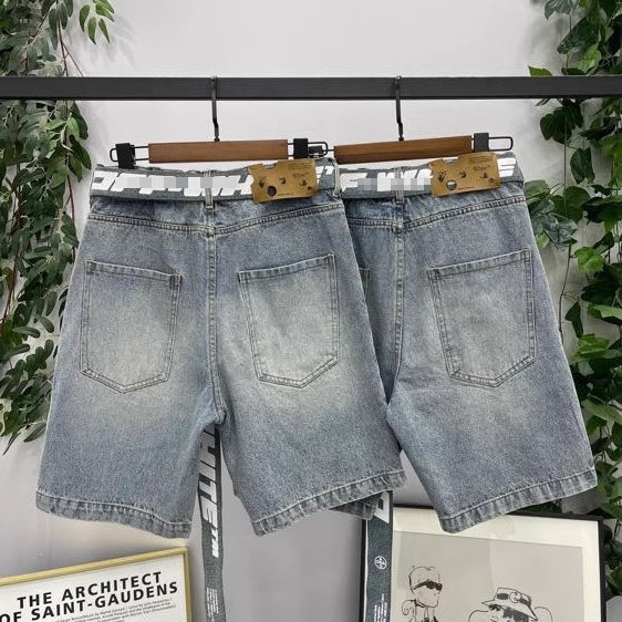 Off-White  Lettering denim shorts#28