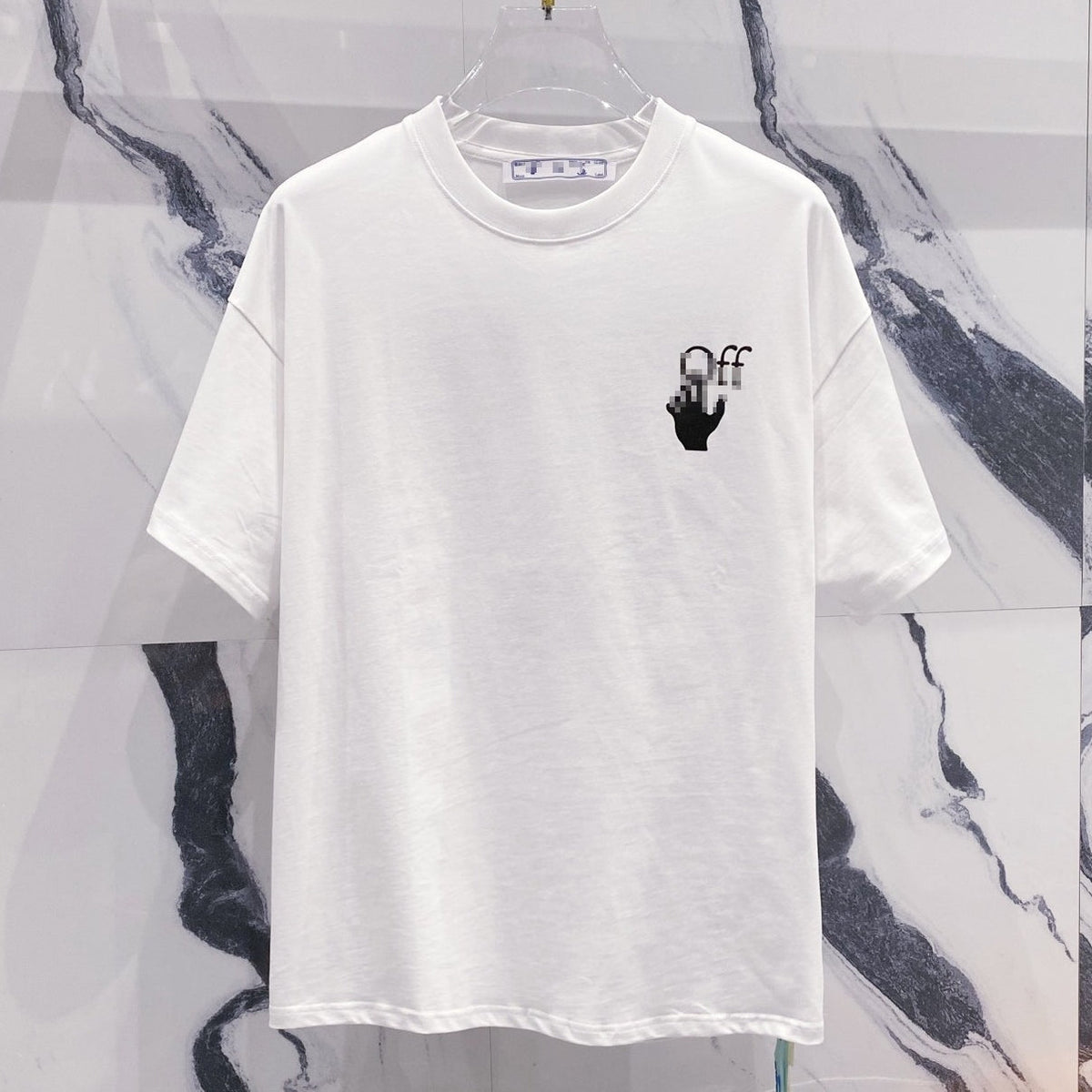 OFF-White  Arrow Logo Cotton T-shirt#23