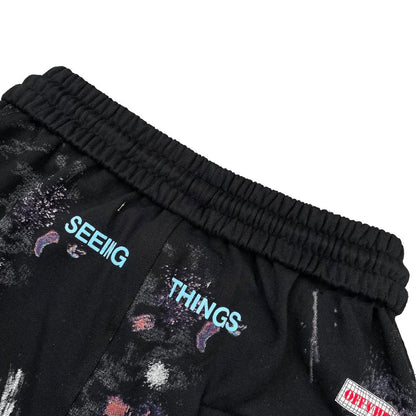 Off-White  Starry sky inkjet shorts#9