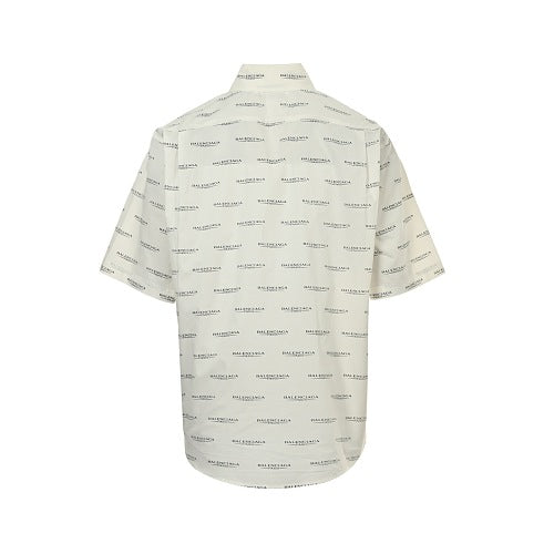 Balenciaga Cotton Shirt with Glass Fibre Trim