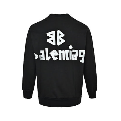 Balenciaga Logo Print Unisex Cotton Hoodie
