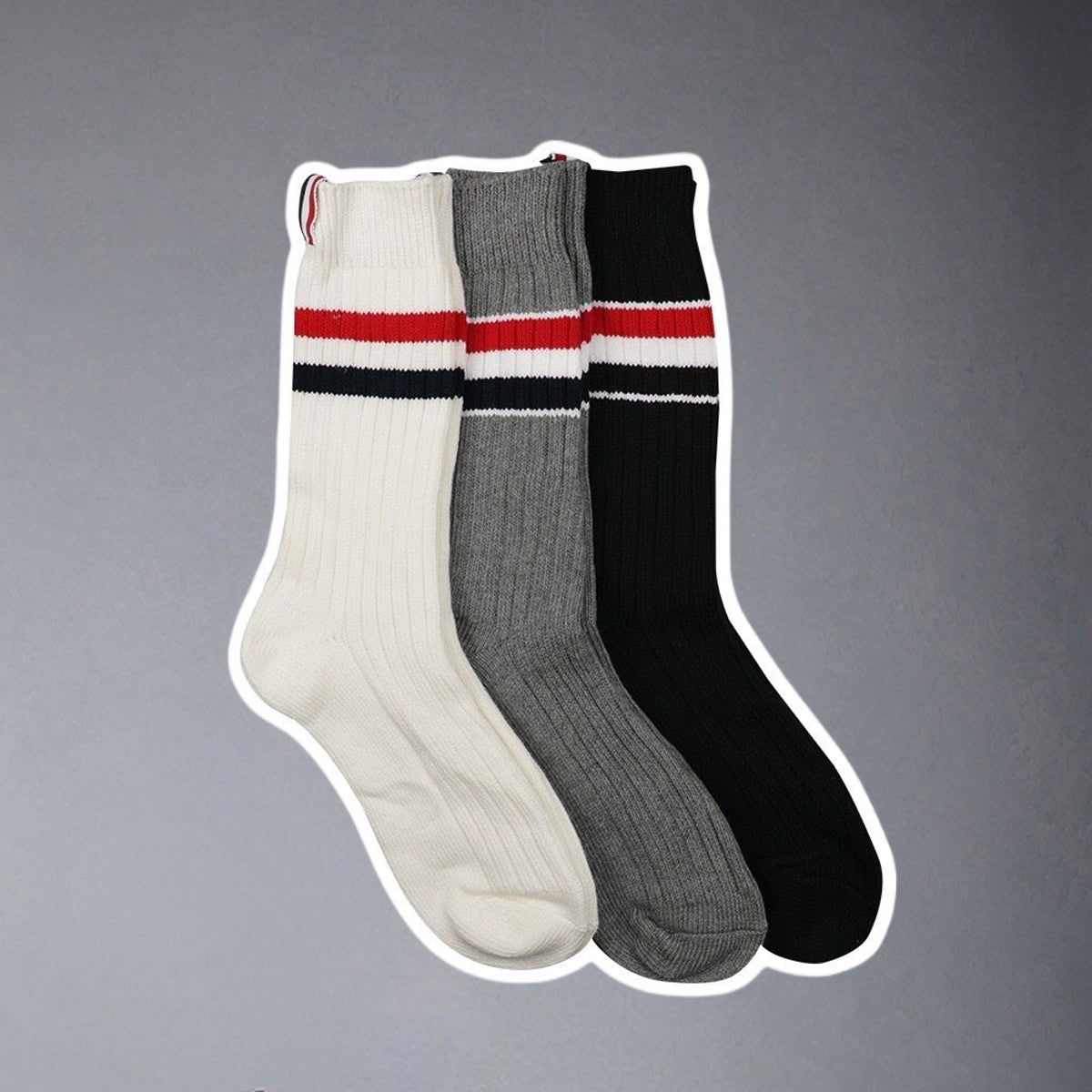 Thom Browne Four stripe socks