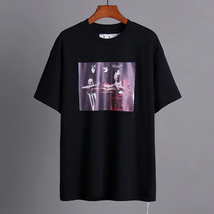 OFF-White  Arrow Logo Cotton T-shirt-1020