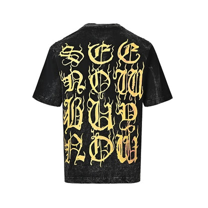 Balenciaga Cotton T-Shirt with Glass Fibre Trim