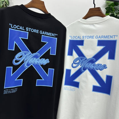 OFF-White  Arrow Logo Cotton T-shirt#27
