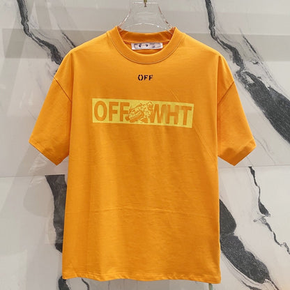 OFF-White  Arrow Logo Cotton T-shirt#34