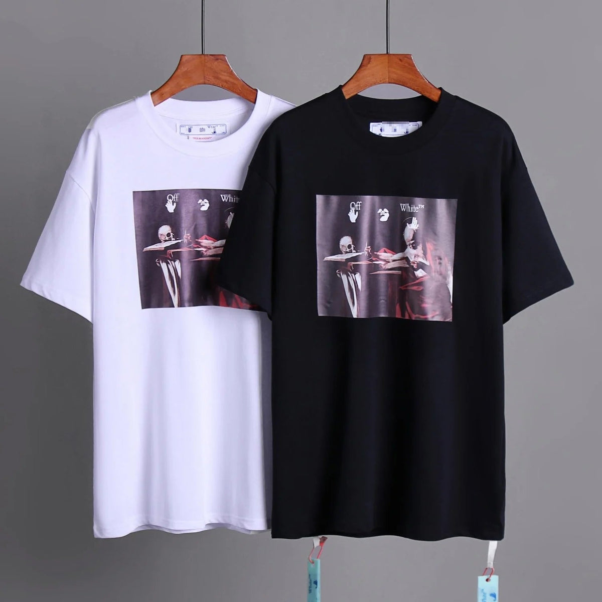 OFF-White  Arrow Logo Cotton T-shirt-1020