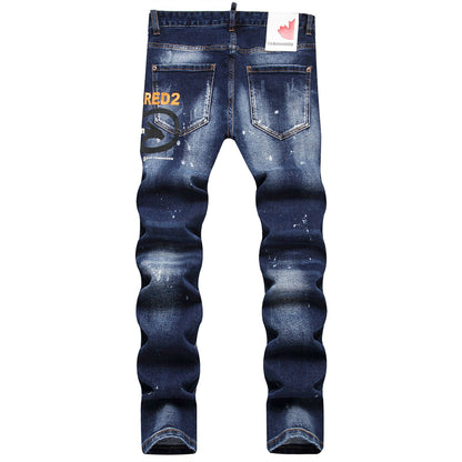 SOLA-DSQ2 New Man Letter Jeans