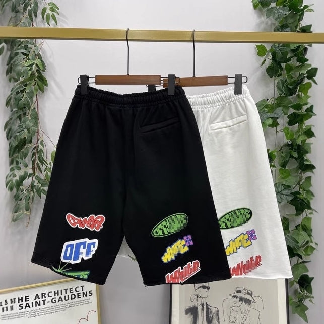 Off-White  Colorful logo badge shorts#25