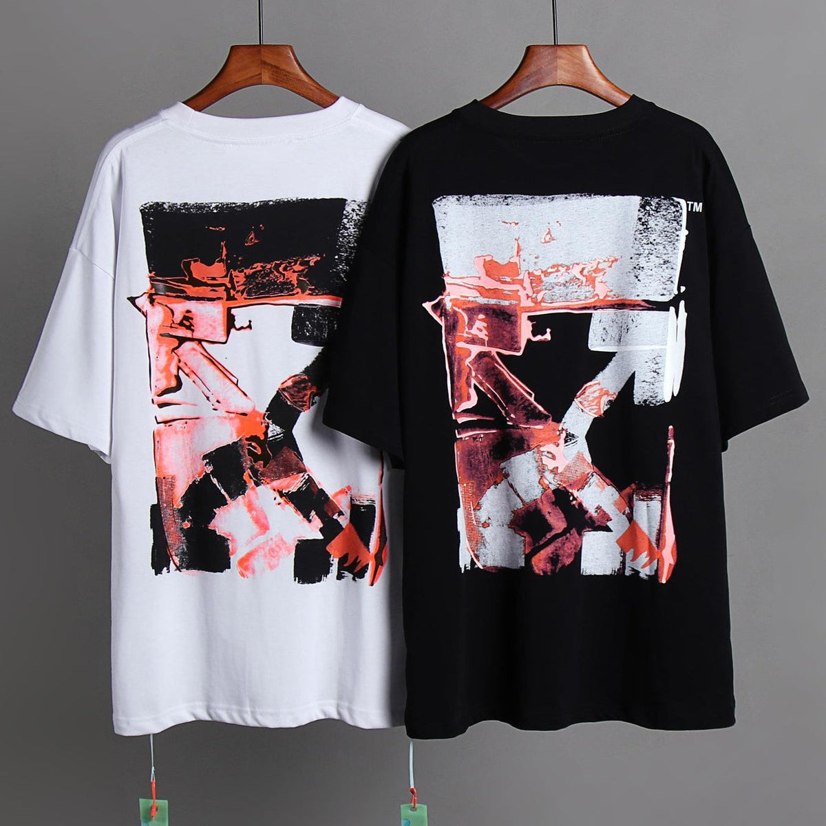 OFF-White  Arrow logo print T-shirt#75