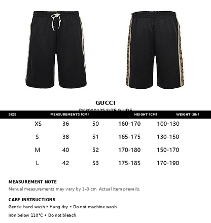 Gucci GG Interlocking Logo Tape Shorts