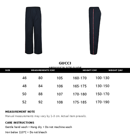 Gucci Wide-Leg Trousers with Signature Web Stripe