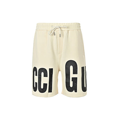Gucci Oversized Logo Print Shorts