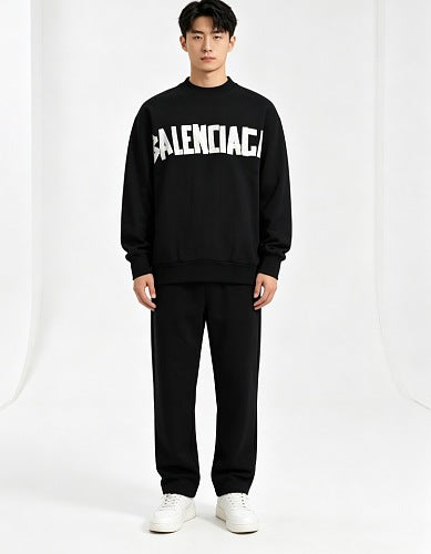 Balenciaga Logo Print Unisex Cotton Hoodie