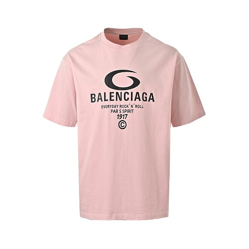 Balenciaga Cotton T-Shirt with Glass Fibre Trim