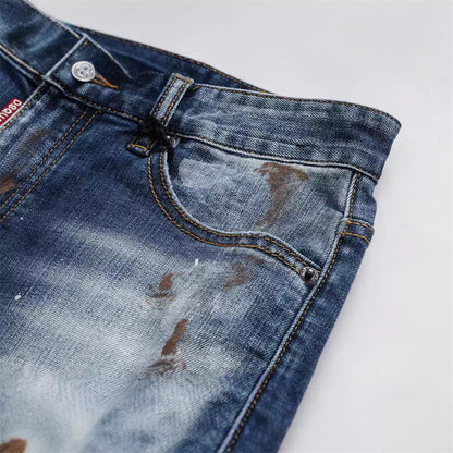 dsquared2 New Man Ink splash Jeans