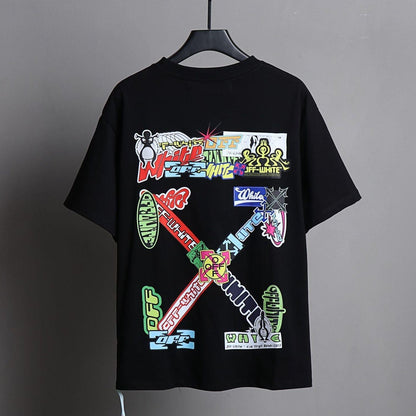 OFF-White  Arrow Logo Cotton T-shirt