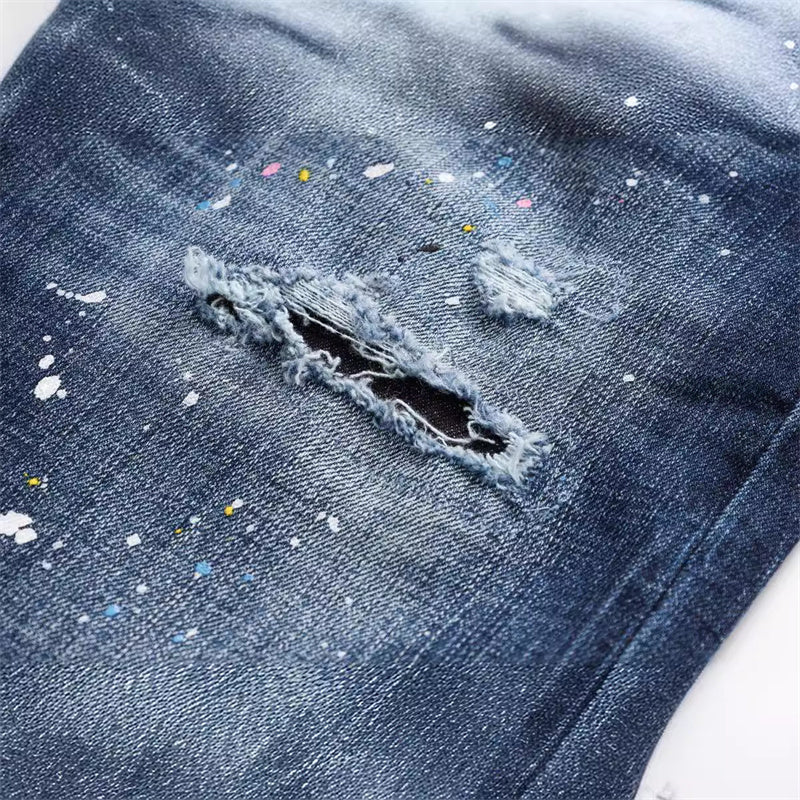 dsquared2 New Man Ink Splash Jeans