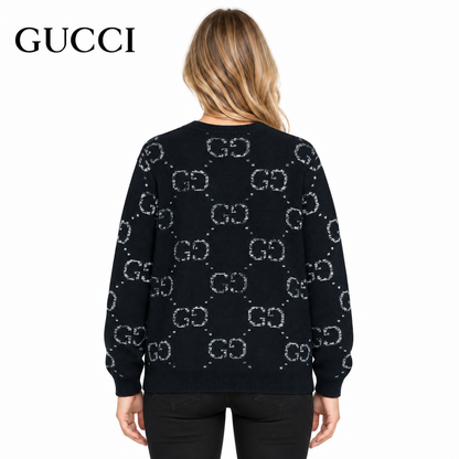 Gucci Unisex Monogram Double-G Crewneck Sweater