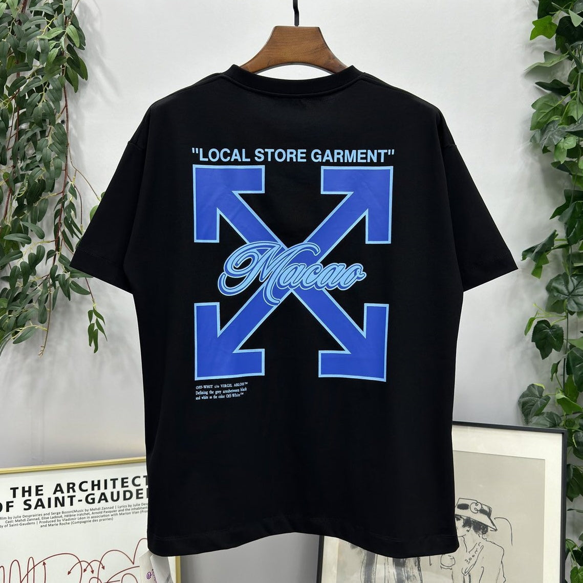 OFF-White  Arrow Logo Cotton T-shirt#27